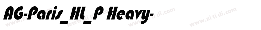 AG-Paris_HL_P Heavy字体转换